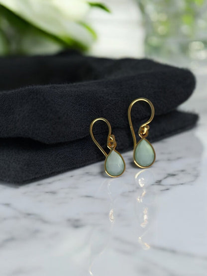 All Day Green Prehnite Earrings