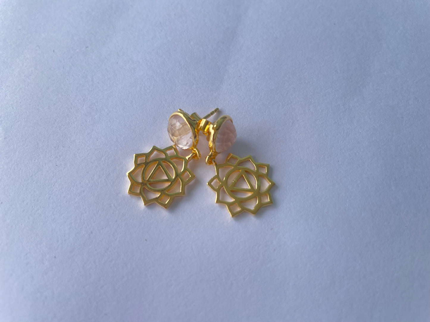 Rose Chalcedony Energy Chakra Earrings