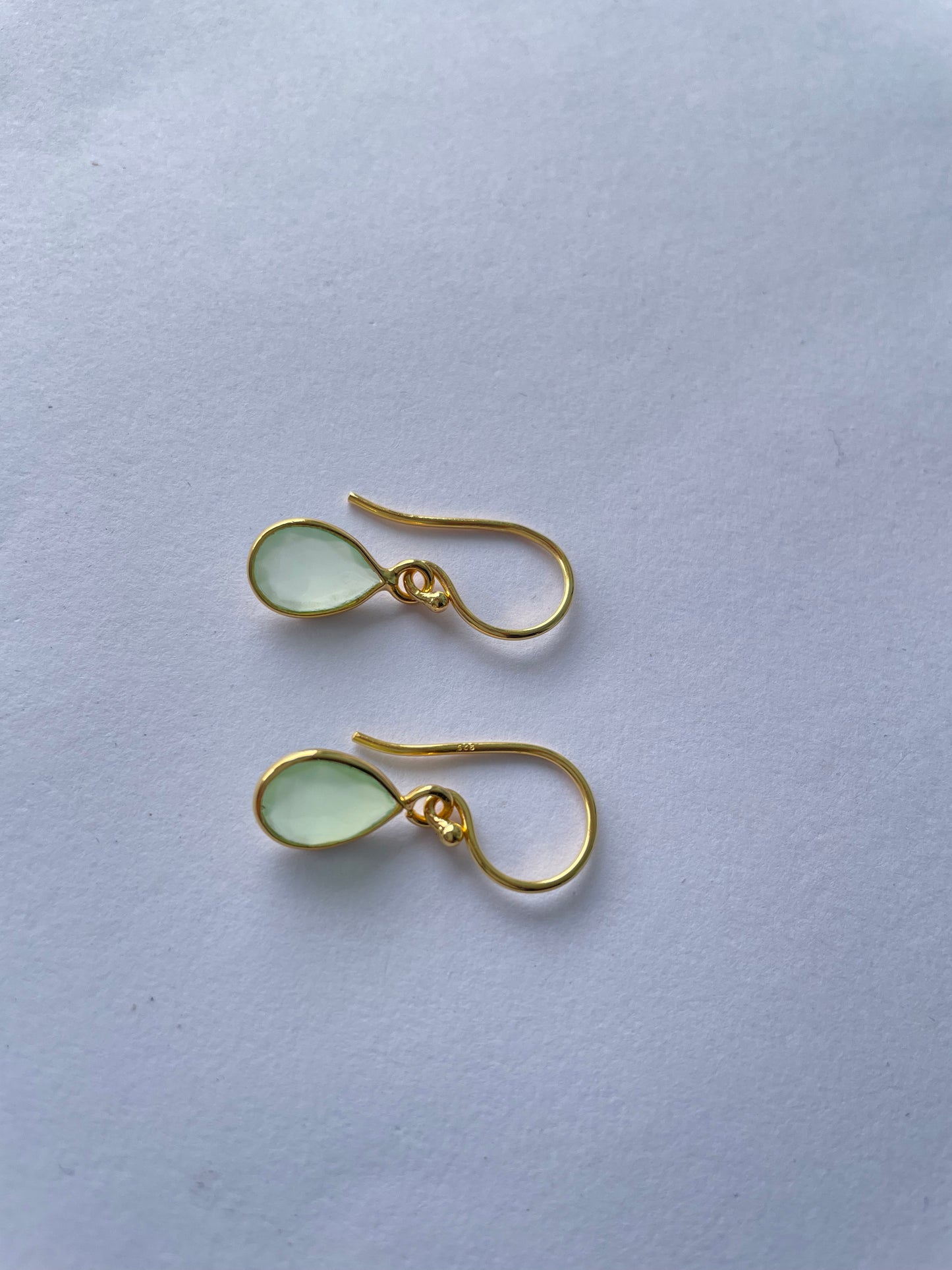All Day Green Prehnite Earrings
