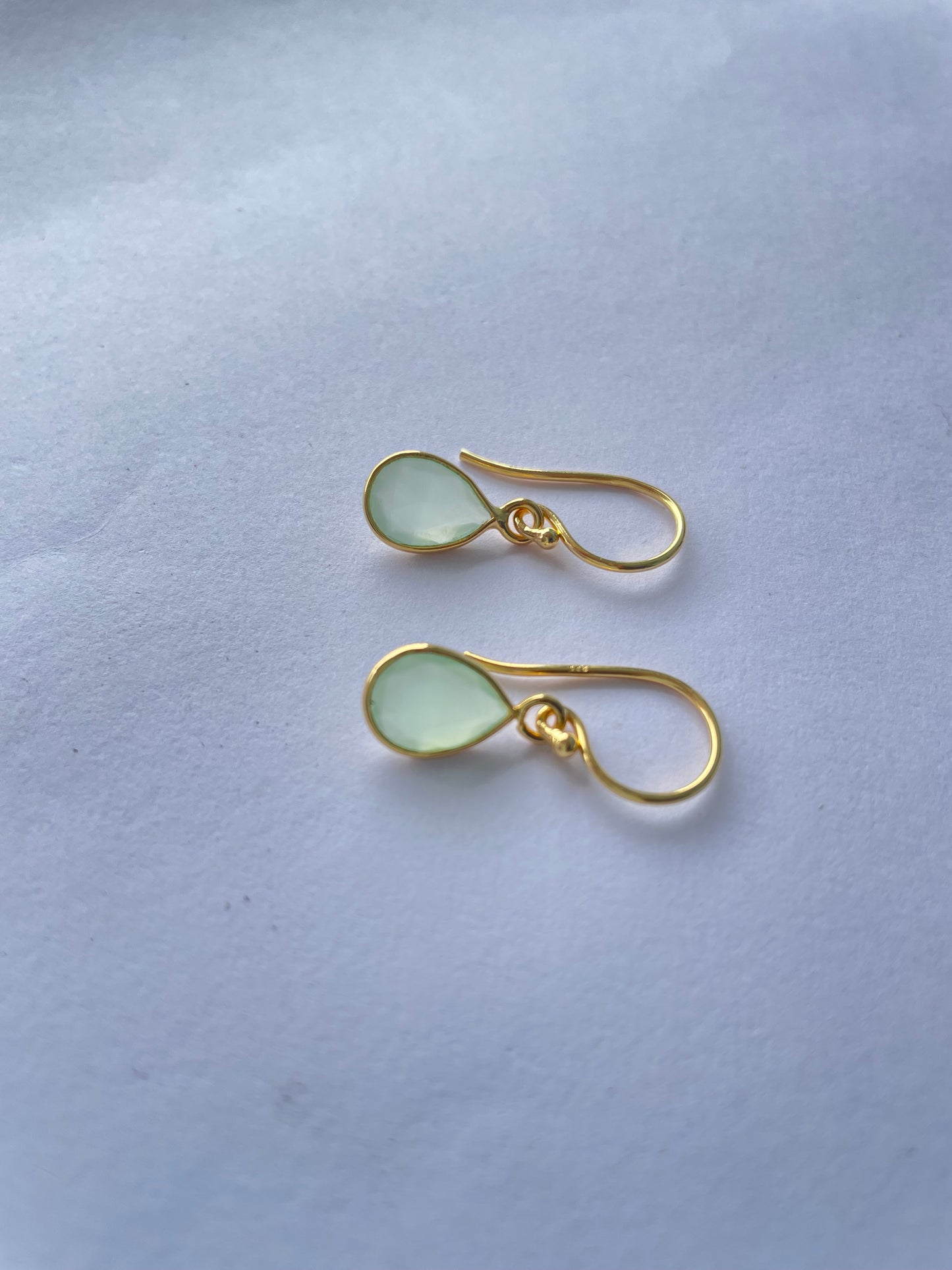 All Day Green Prehnite Earrings