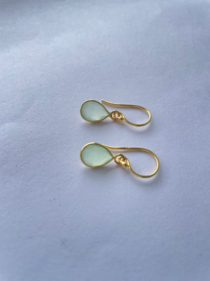 All Day Green Prehnite Earrings