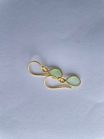All Day Green Prehnite Earrings