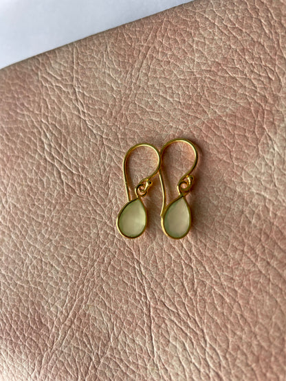 All Day Green Prehnite Earrings